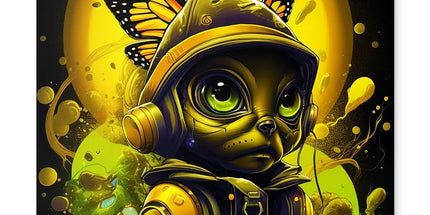 Lunar Explorer Pup | Intergalactic Canine Adventurer - Cosmic Voyage Sci-Fi Enthusiasts Placemat by D'Sare