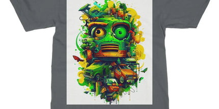 Graffiti Odyssey Surreal Urban Jungle Car Junk Yard Softstyle T-Shirt - D'Sare