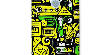 Graffiti Green and Yellow Abstract: A Dive into Vibrant Urban Art Snap Phone Case by Prodigi