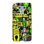 Graffiti Green and Yellow Abstract: A Dive into Vibrant Urban Art Snap Phone Case - D'Sare 