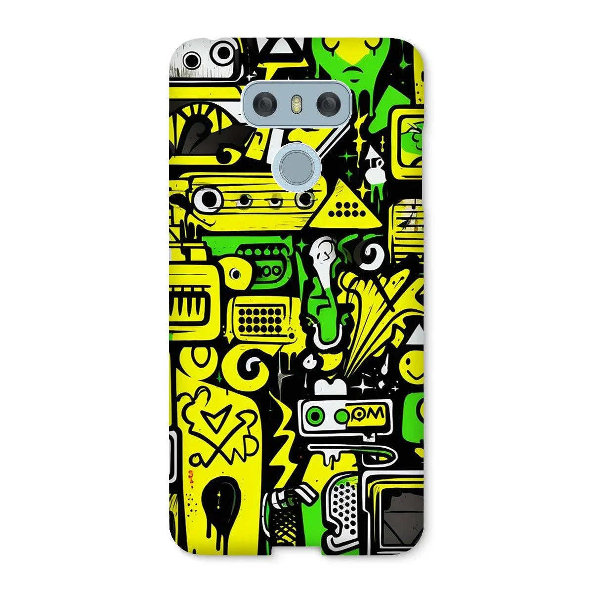 Graffiti Green and Yellow Abstract: A Dive into Vibrant Urban Art Snap Phone Case by Prodigi