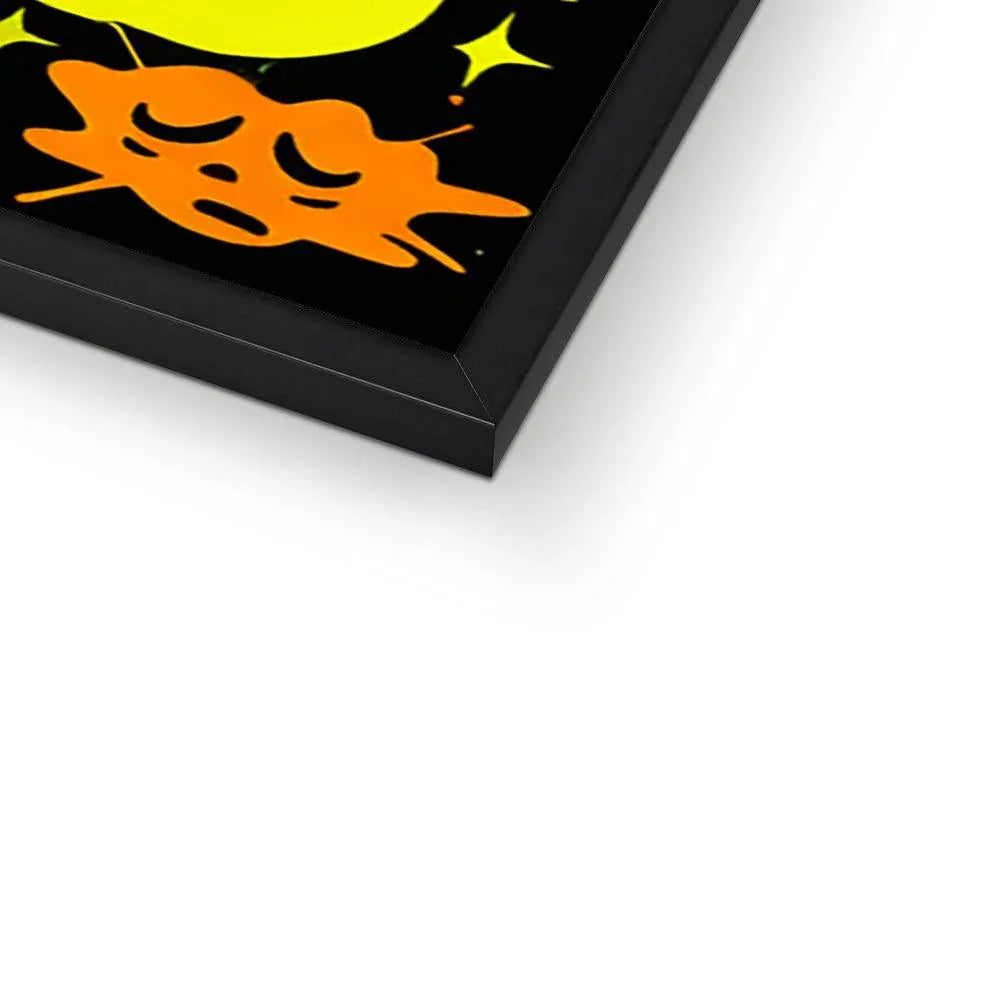 Graffiti Green and Yellow Abstract: A Dive into Vibrant Urban Art Framed Print - D'Sare 