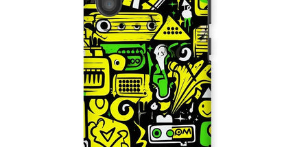 Graffiti Green and Yellow Abstract: A Dive into Vibrant Urban Art Tough Phone Case by Prodigi