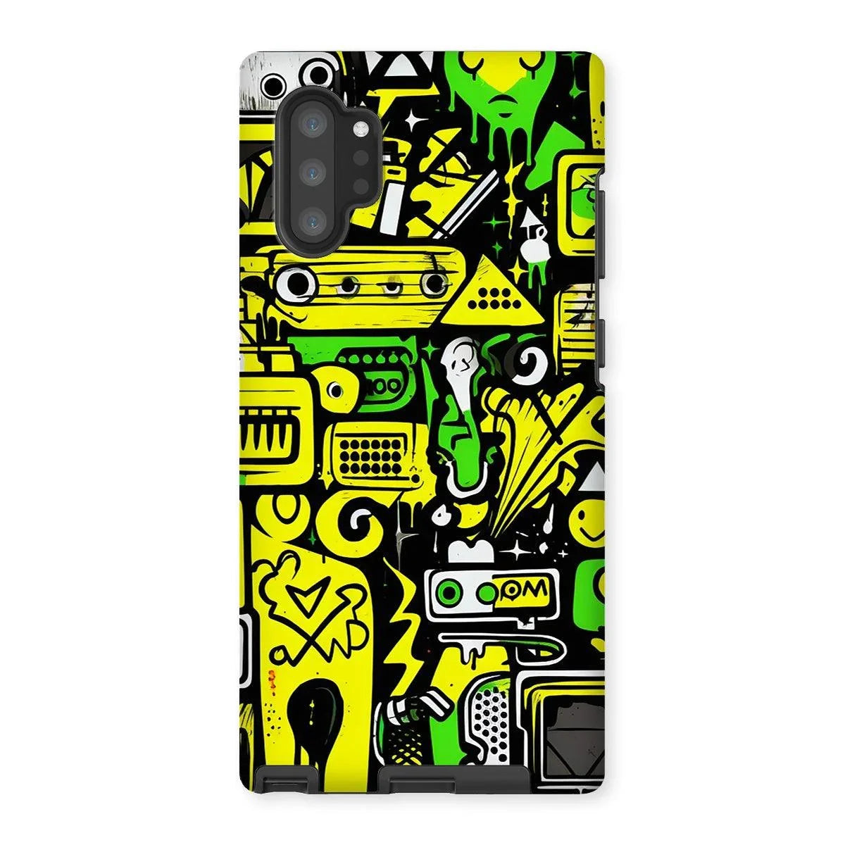 Graffiti Green and Yellow Abstract: A Dive into Vibrant Urban Art Tough Phone Case by Prodigi