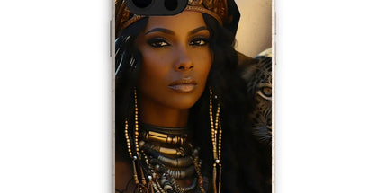 Blue Empress and The Majestic Leopard Eco Phone Case by Prodigi