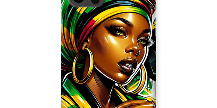Gift For Her Rasta Queen Street Black Women Gift Snap Phone Case - D'Sare