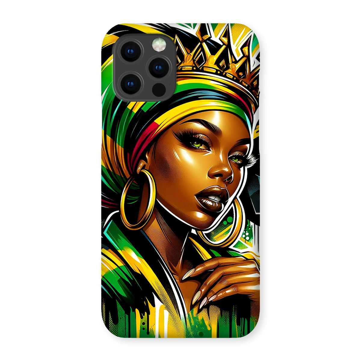 Gift For Her Rasta Queen Street Black Women Gift Snap Phone Case