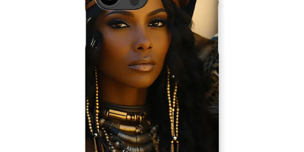 Blue Empress and The Majestic Leopard Snap Phone Case by Prodigi