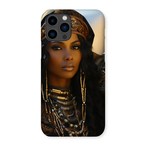 Blue Empress and The Majestic Leopard Snap Phone Case by Prodigi