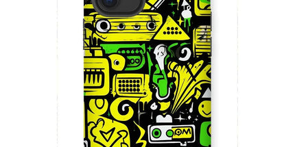 Graffiti Green and Yellow Abstract: A Dive into Vibrant Urban Art Tough Phone Case by Prodigi