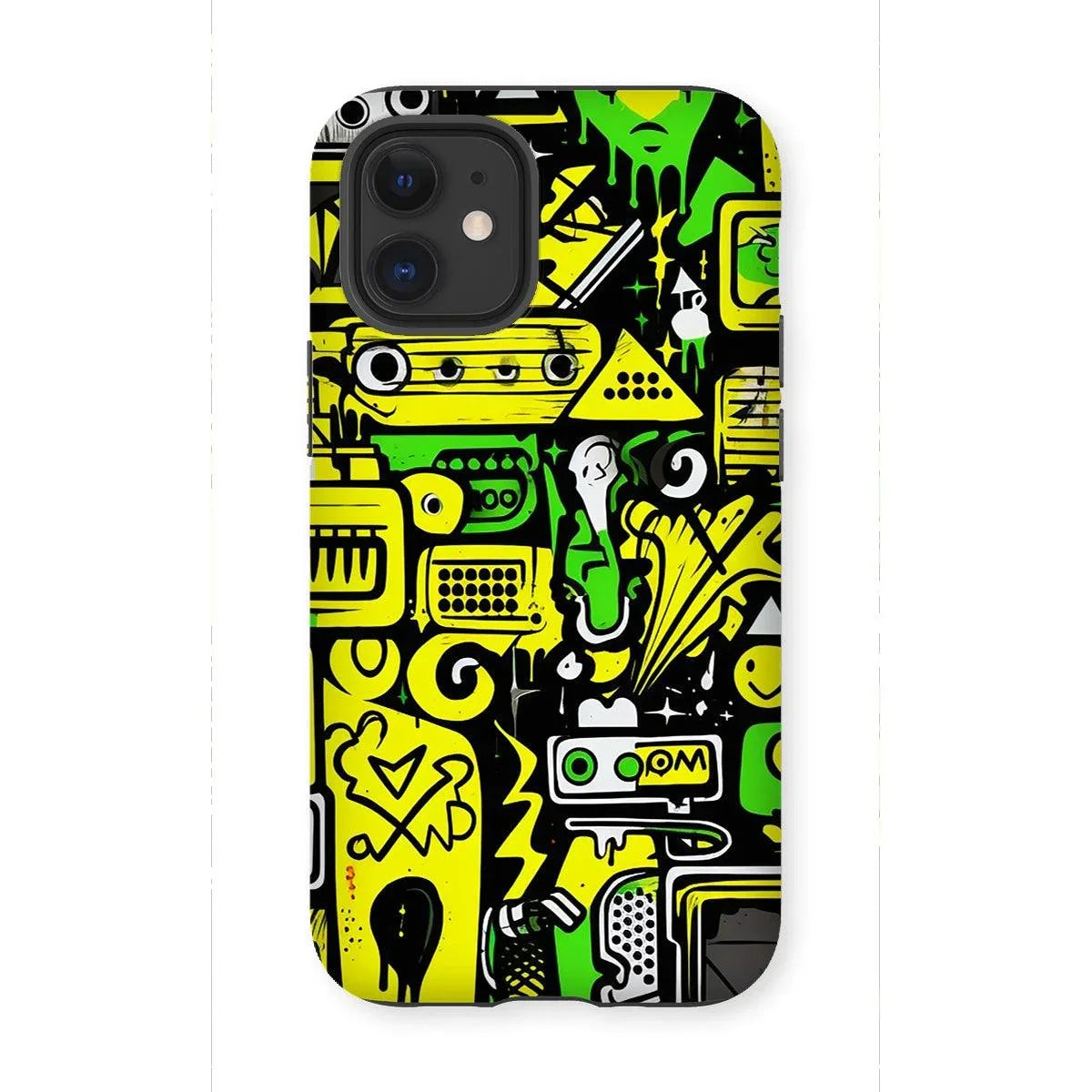 Graffiti Green and Yellow Abstract: A Dive into Vibrant Urban Art Tough Phone Case by Prodigi