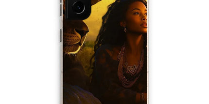 Empress Divine: The Black Feminine & Lion of Judah Legacy Eco Phone Case by Prodigi