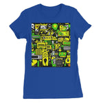 Graffiti Green and Yellow Abstract: A Dive into Vibrant Urban Art Women's Favourite T-Shirt - D'Sare 