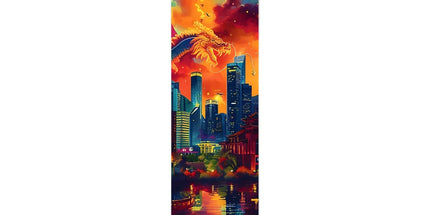 2024 Year Of The Dragon Celebration Wall Height Chart by Prodigi