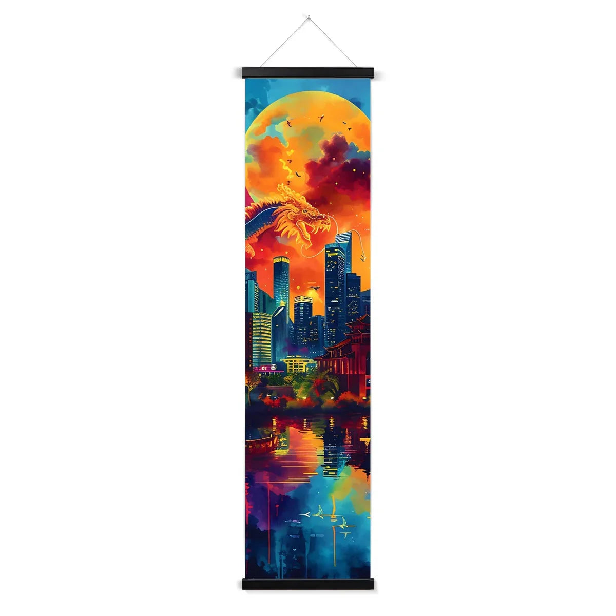 2024 Year Of The Dragon Celebration Wall Height Chart by Prodigi