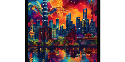 2024 Year Of The Dragon Celebration Framed Print by Prodigi