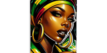 Gift For Her Rasta Queen Street Black Women Gift Tough Phone Case - D'Sare