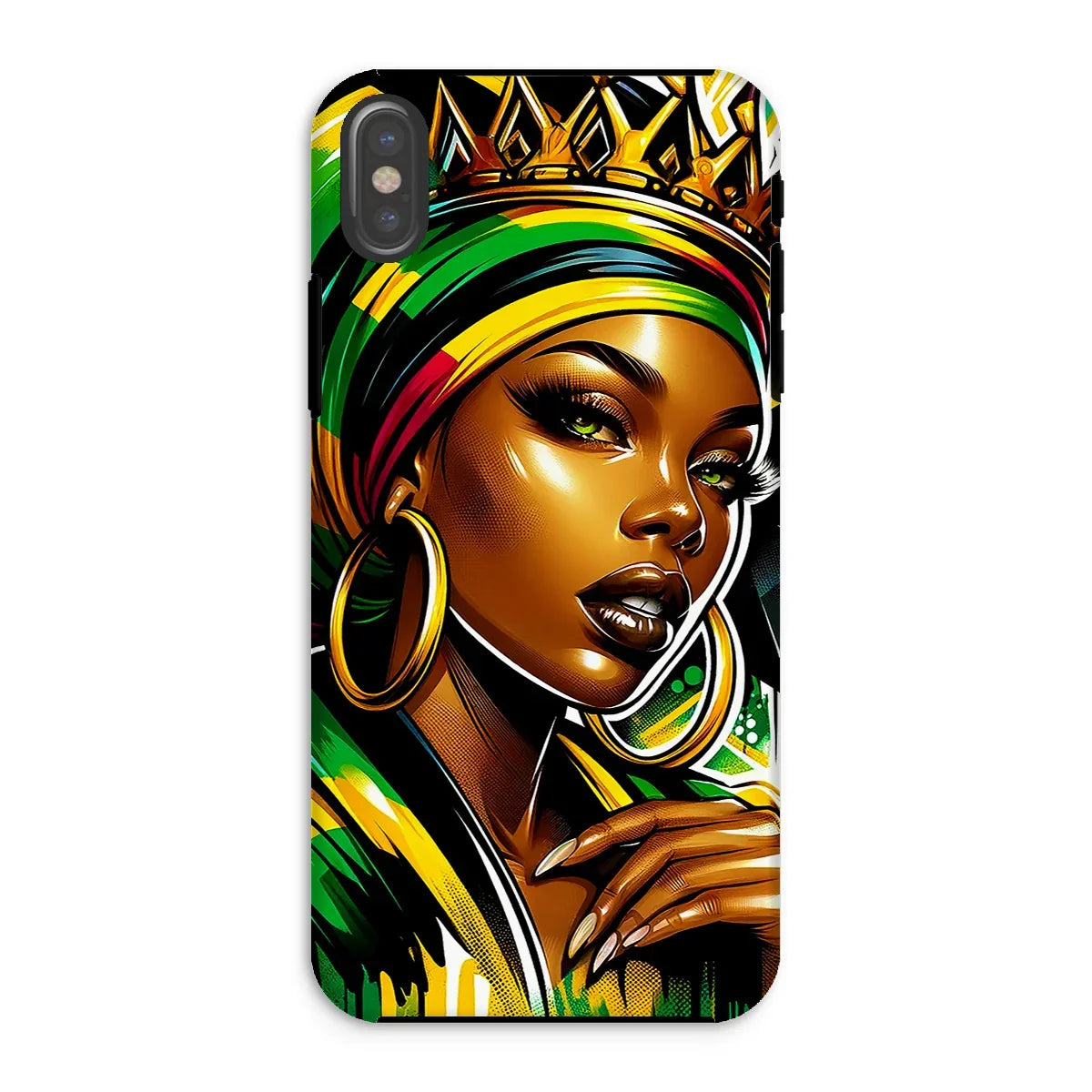 Gift For Her Rasta Queen Street Black Women Gift Tough Phone Case - D'Sare