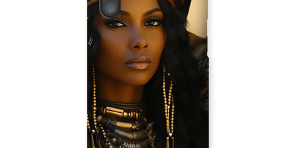 Blue Empress and The Majestic Leopard Snap Phone Case by Prodigi