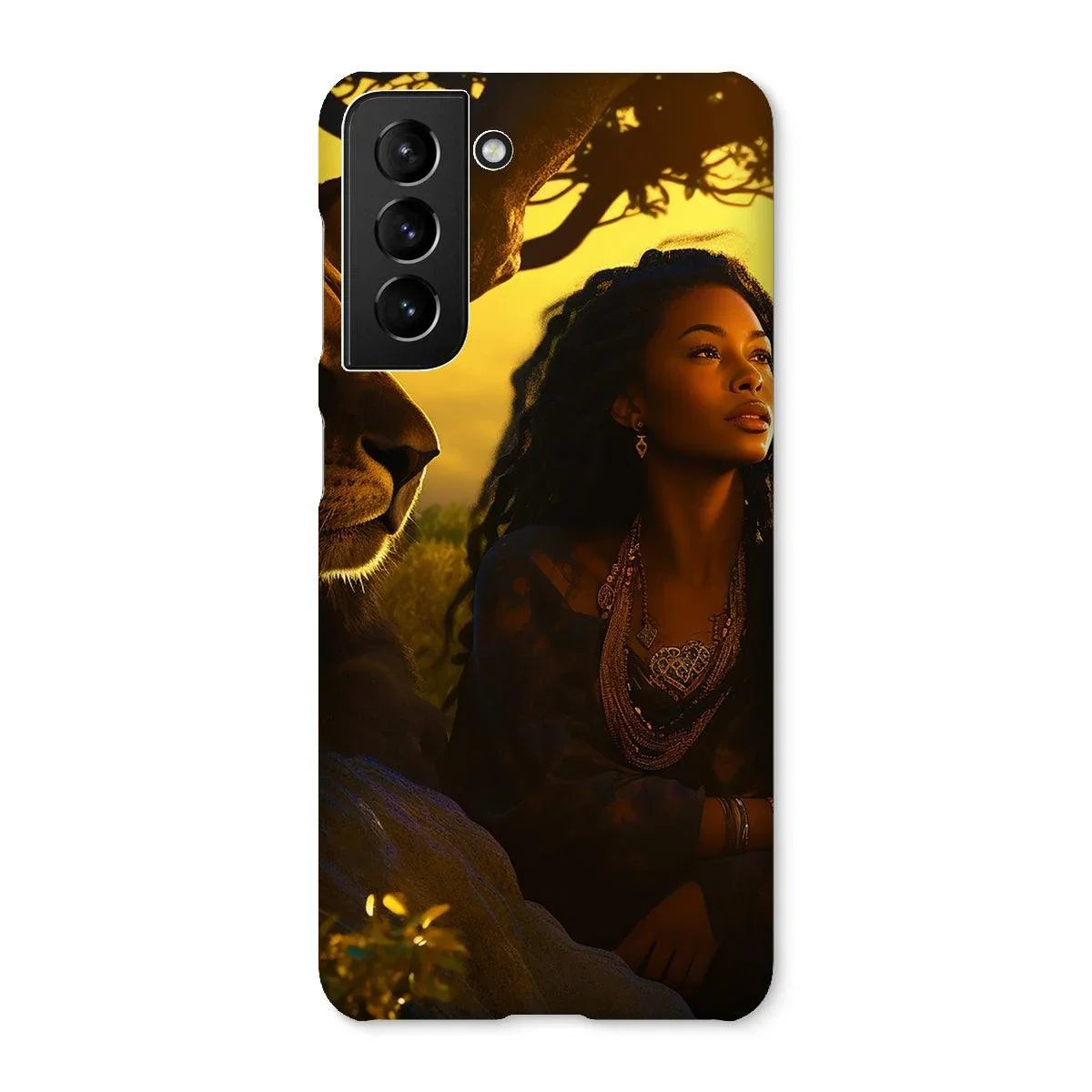 Empress Divine: The Black Feminine & Lion of Judah Legacy Snap Phone Case - D'Sare 