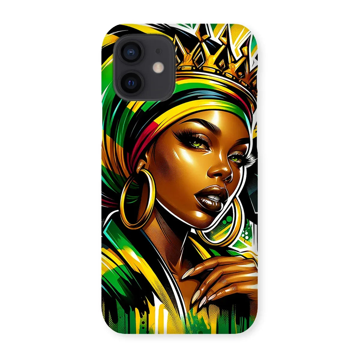 Gift For Her Rasta Queen Street Black Women Gift Snap Phone Case - D'Sare