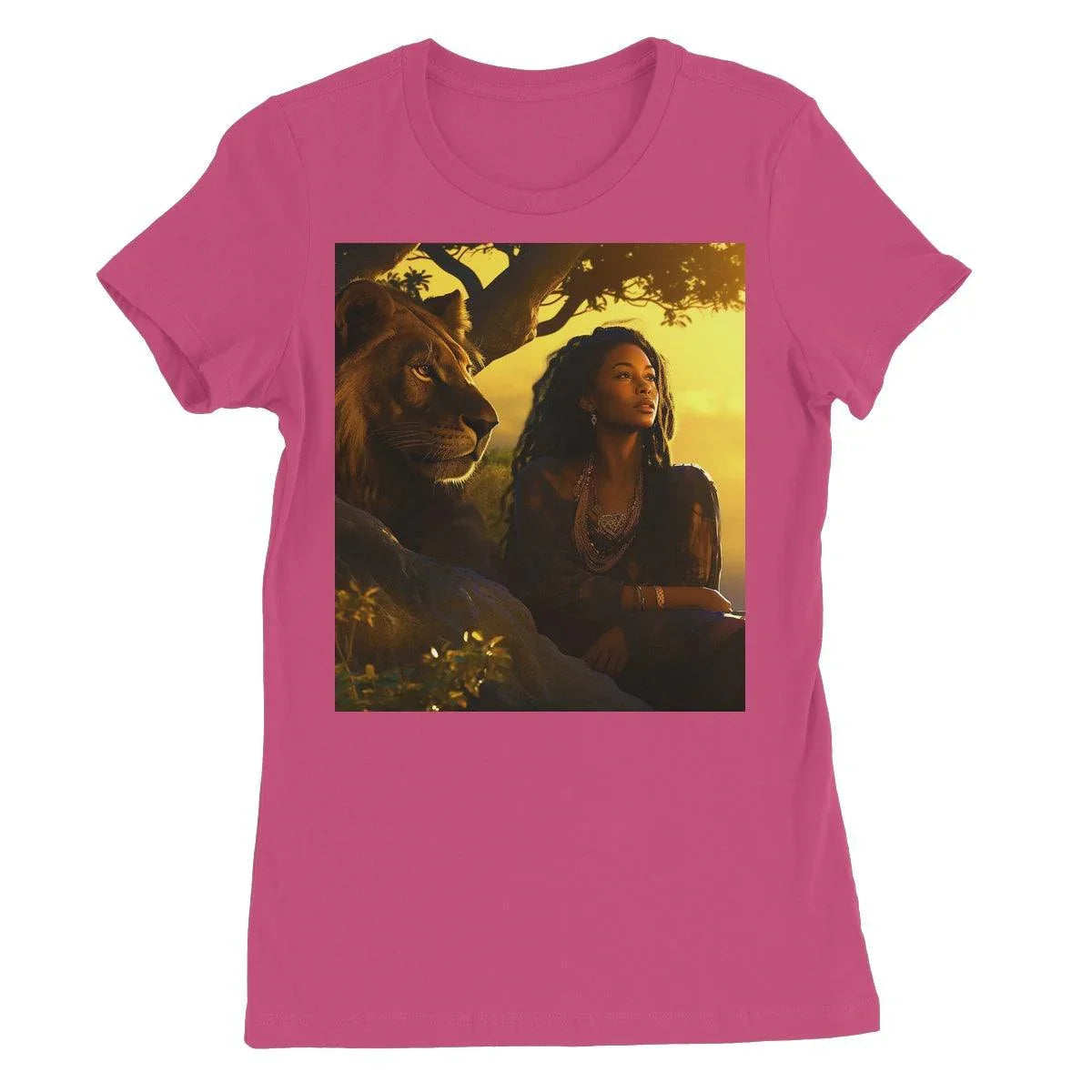 Empress Divine: The Black Feminine & Lion of Judah Legacy Women's Favourite T-Shirt - D'Sare 