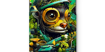 Nature's Resilience: Surreal Auto-Forest Artwork - Whimsical Raccoon and Greenery Infused Car  Snap Phone Case - D'Sare