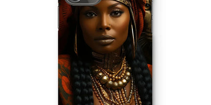 Empress Ebony Leopard Luxe MelanatedME Snap Phone Case by Prodigi