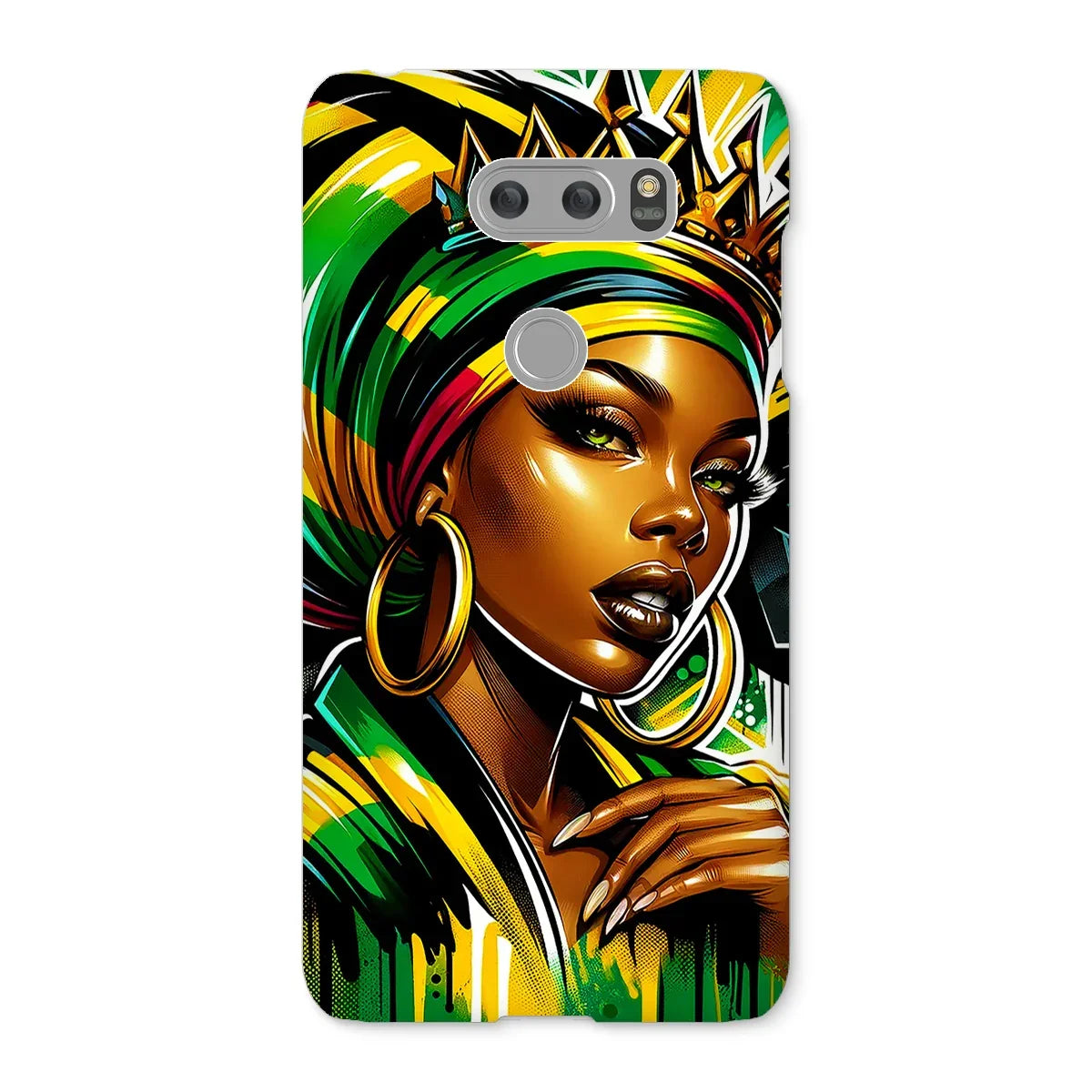Gift For Her Rasta Queen Street Black Women Gift Snap Phone Case - D'Sare