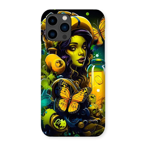 Bioluminescent Dreams | Monarch Butterfly Alchemist | Vibrant Fantasy Snap Phone Case by D'Sare