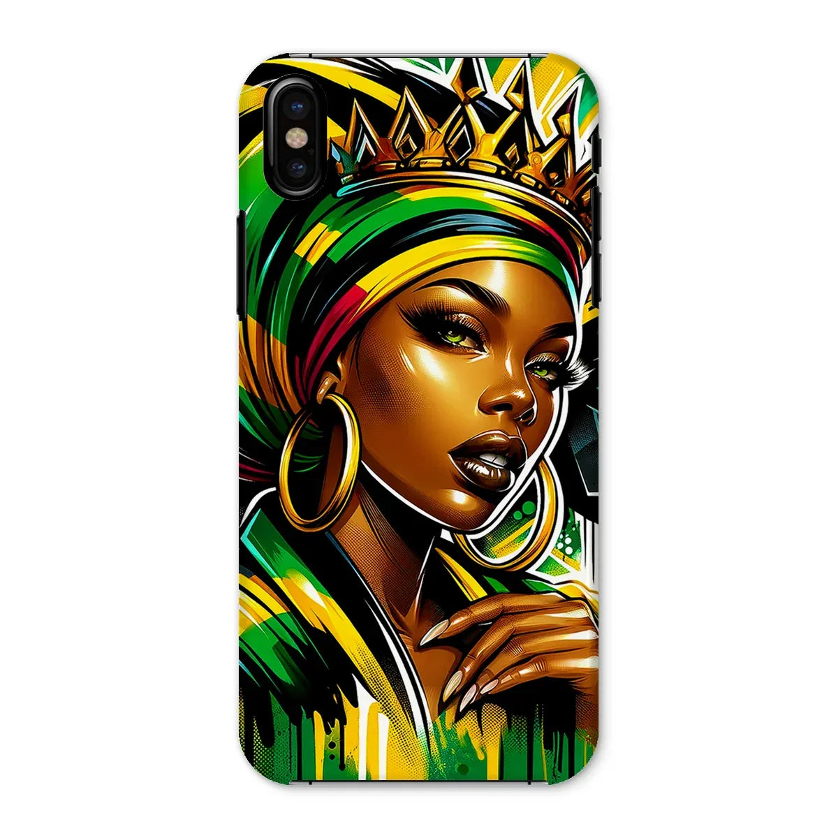 Gift For Her Rasta Queen Street Black Women Gift Snap Phone Case - D'Sare