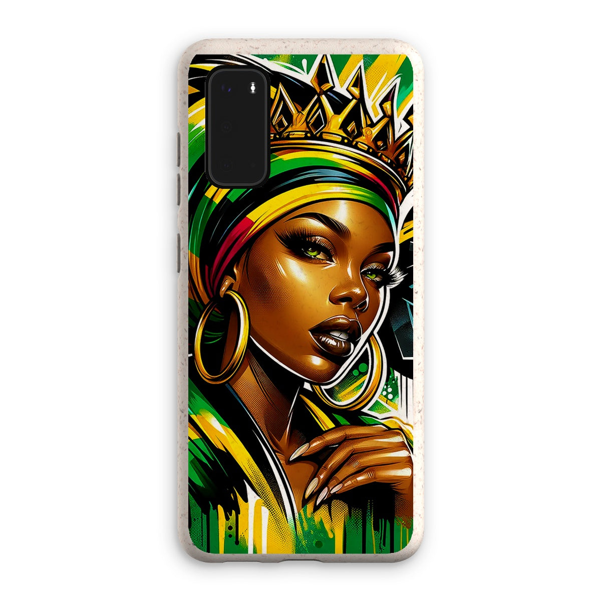 Gift For Her Rasta Queen Street Black Women Gift Eco Phone Case