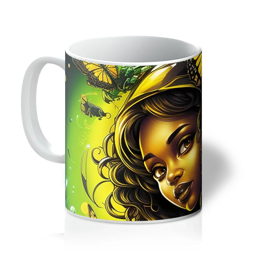 Urban Jungle Metamorphosis Muse Luminous Butterfly Queen Mug - D'Sare