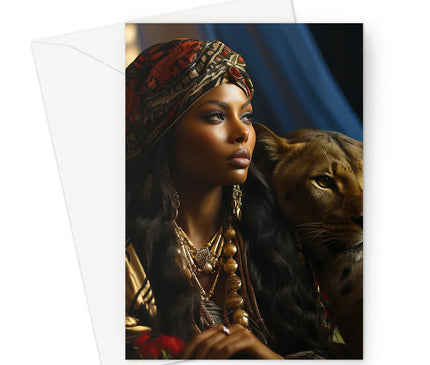 Empowered Ebony Sentiments Greeting Card - D'Sare