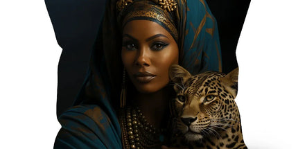 Leopard Luxe Lady Glamorous Empress  Cushion - D'Sare