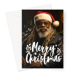 Black Santa Claus, Rasta Ethnic  Greeting Card - D'Sare