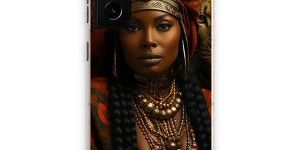Empress Ebony Leopard Luxe MelanatedME Eco Phone Case by Prodigi