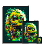 Mechanical Muse: Vibrant Graffiti Odyssey in Surreal Auto Wonderland Framed Print - D'Sare