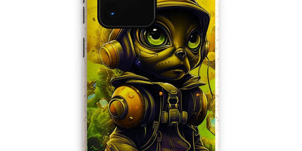 Lunar Explorer Pup | Intergalactic Canine Adventurer - Cosmic Voyage Sci-Fi Enthusiasts Eco Phone Case by D'Sare