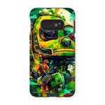 Mechanical Muse: Vibrant Graffiti Odyssey in Surreal Auto Wonderland Tough Phone Case - D'Sare