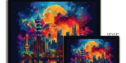 2024 Year Of The Dragon Celebration Budget Framed Poster - D'Sare