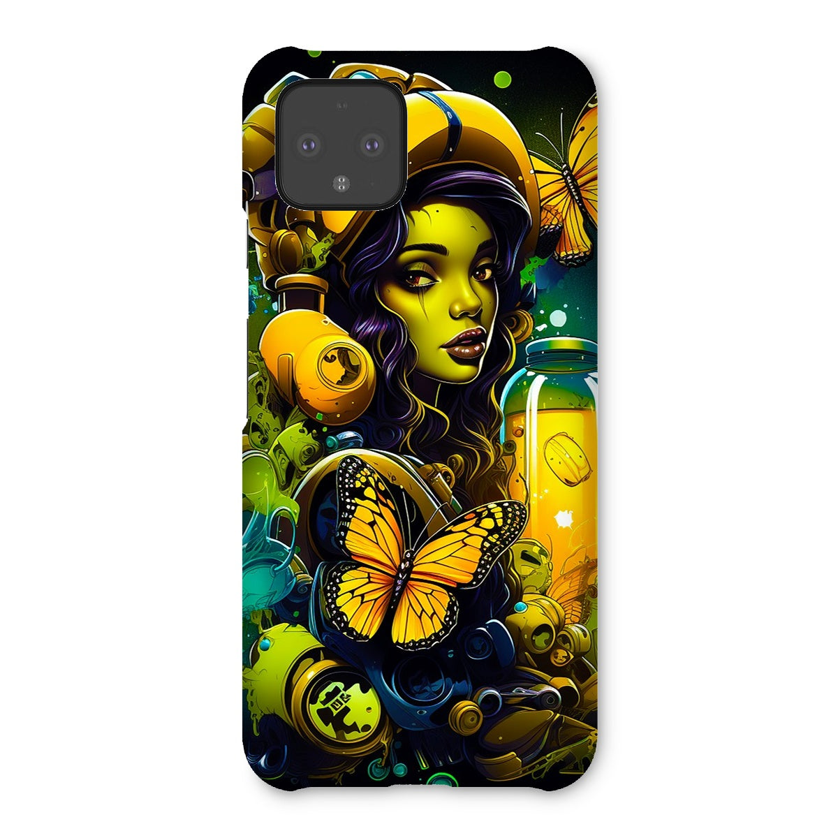 Bioluminescent Dreams | Monarch Butterfly Alchemist | Vibrant Fantasy  Snap Phone Case