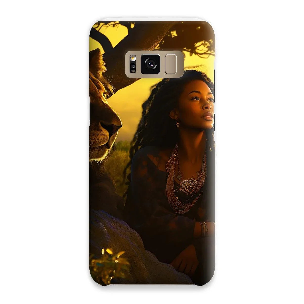 Empress Divine: The Black Feminine & Lion of Judah Legacy Snap Phone Case - D'Sare 