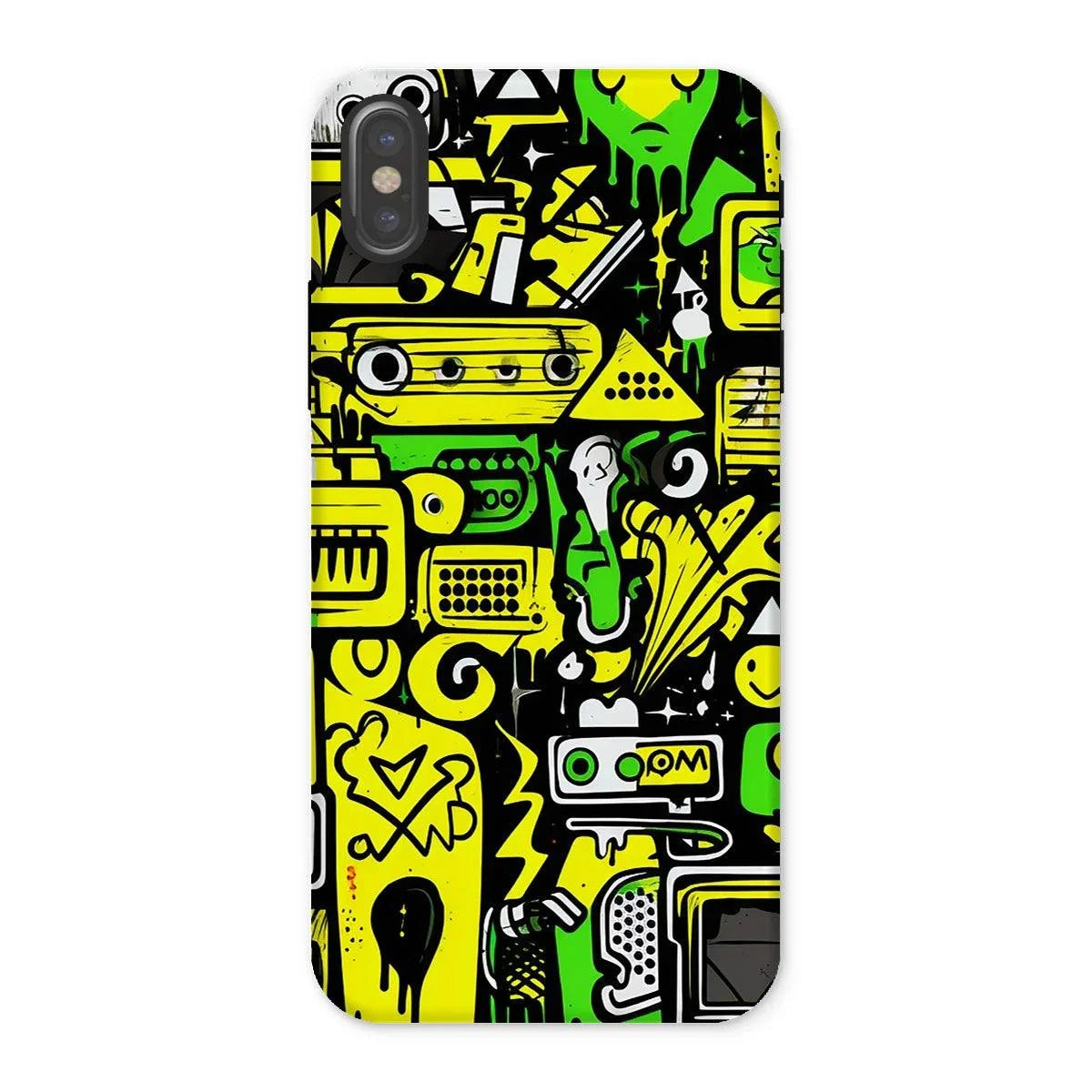 Graffiti Green and Yellow Abstract: A Dive into Vibrant Urban Art Tough Phone Case by Prodigi