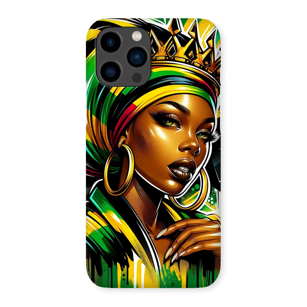 Gift For Her Rasta Queen Street Black Women Gift Snap Phone Case - D'Sare