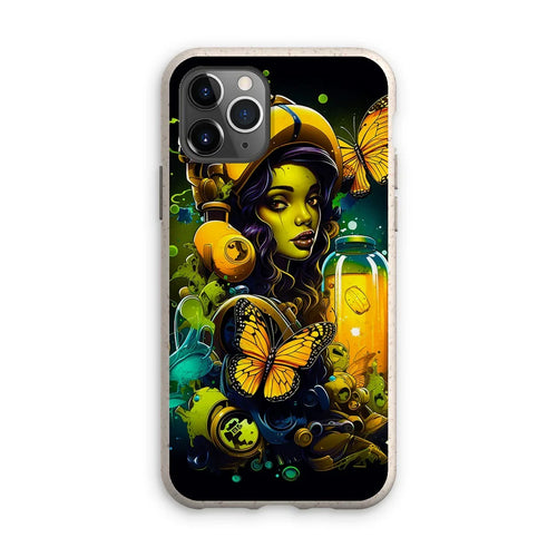 Bioluminescent Dreams | Monarch Butterfly Alchemist | Vibrant Fantasy Eco Phone Case by D'Sare