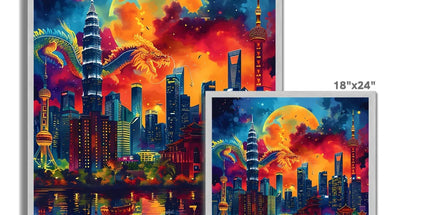 2024 Year Of The Dragon Celebration Antique Framed Print - D'Sare