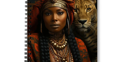 Empress Ebony Leopard Luxe MelanatedME Notebook by Prodigi