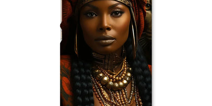 Empress Ebony Leopard Luxe MelanatedME Snap Phone Case by Prodigi