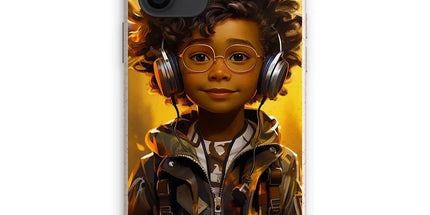 Little Boy Dino Dream: MelanatedMe Adventures by D'Sare Eco Phone Case by Prodigi